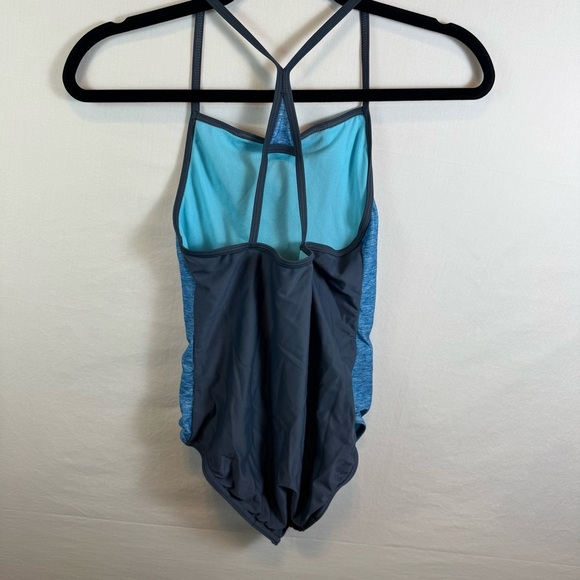 Speedo Blue One-Piece Swimsuit Girls Size 14 - Picture 2 of 4